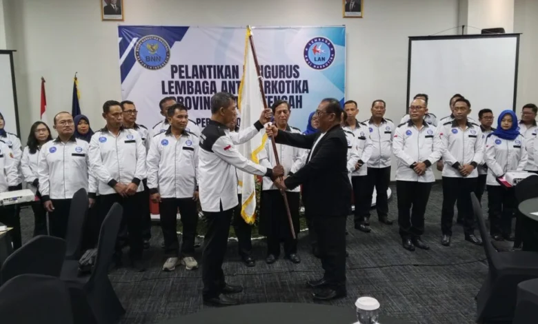 Pelantikan Pengurus LAN Jateng 2026-2031 Lembaga Anti narkotika
